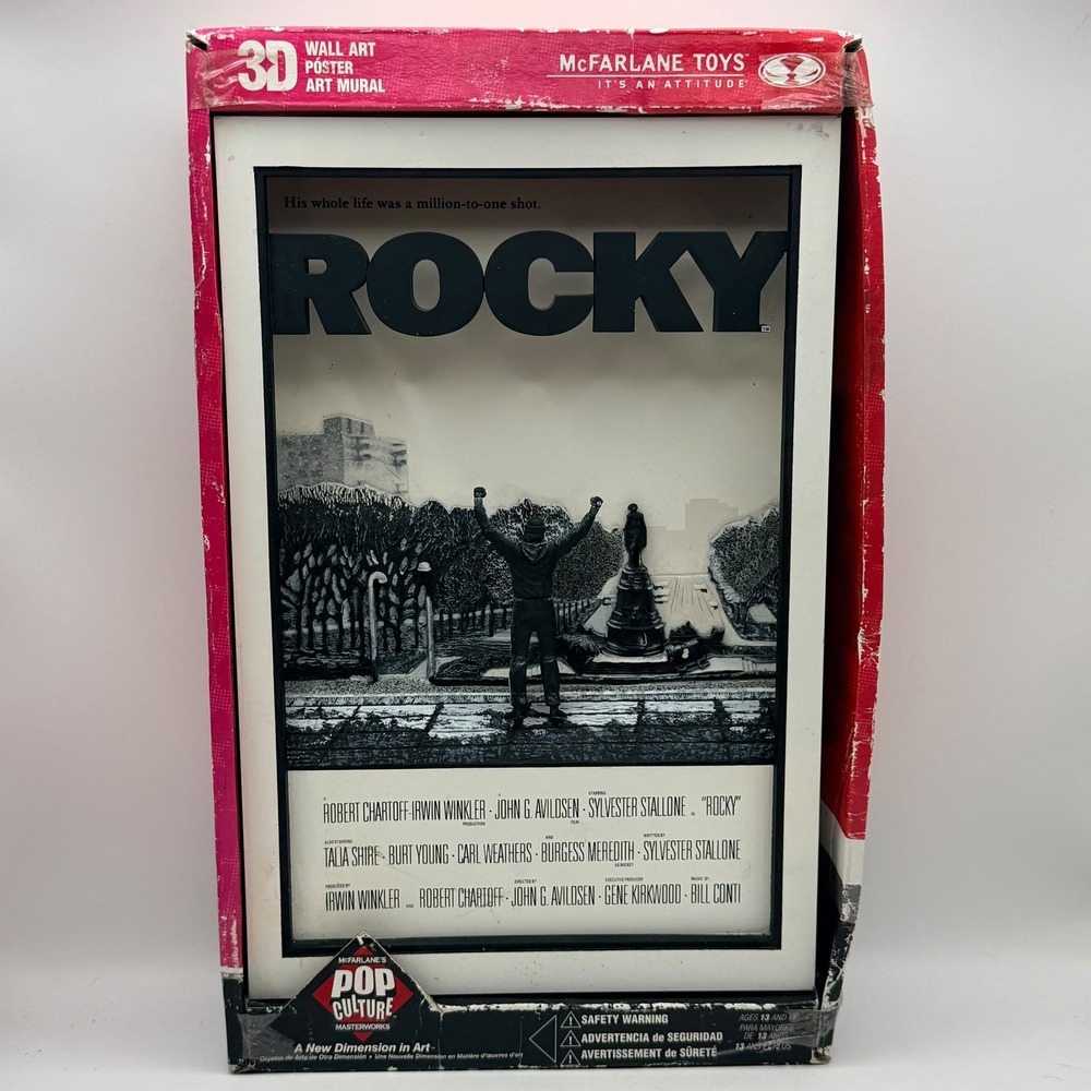 McFarlane Toys Rocky 3D Wall Art Poster Mural Pop Culture Masterworks Decor